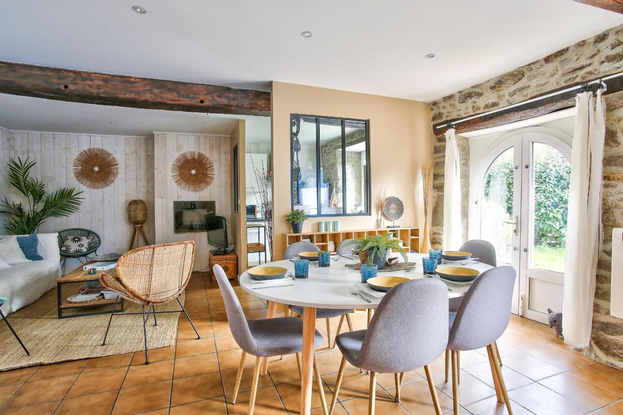 600M Plage Saint-Suliac- Maison Bretonne Pour 4 Εξωτερικό φωτογραφία